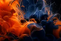 AI-generated abstract painting