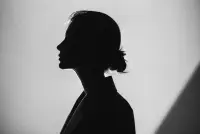 AI-generated portrait silhouette